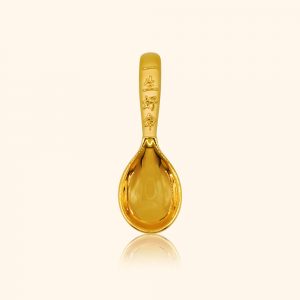 999 Gold Soup Spoon Ornament gold jewellery in singapore