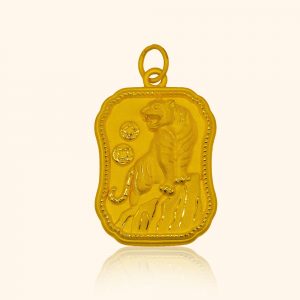 999 Gold Tiger Shio Pendant gold jewellery in singapore