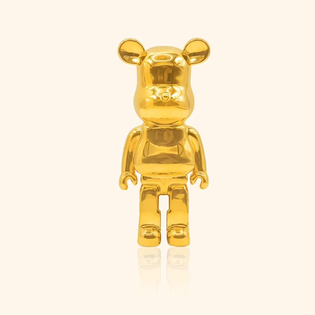 999 Gold Bearbrick Ornament gold jewellery in singapore top gold shop