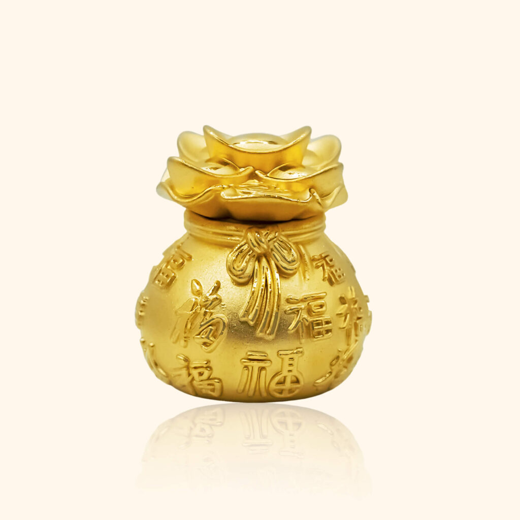 999 Gold Piggy Bank Ornament gold jewellery in singapore top goold shop