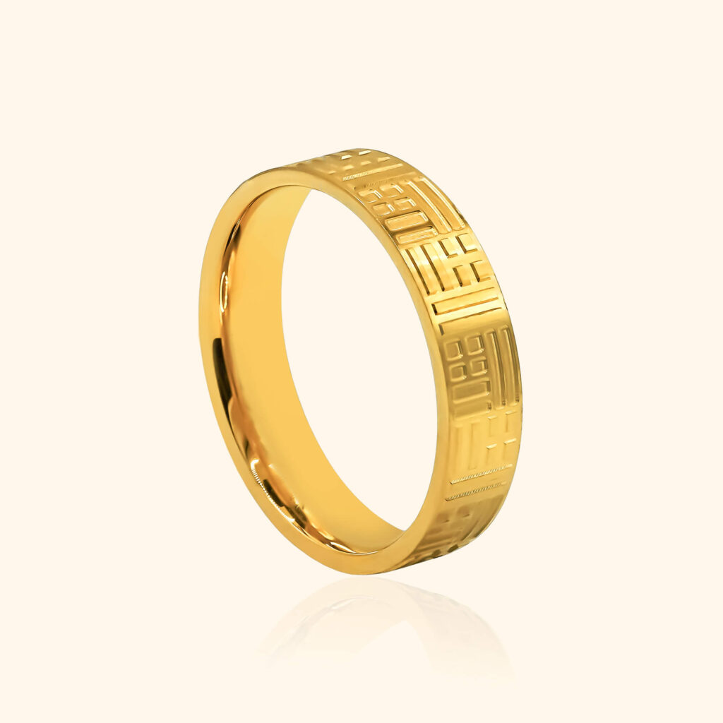 999 Gold Rogue 福 Ring gold jewellery in singapore top gold shop